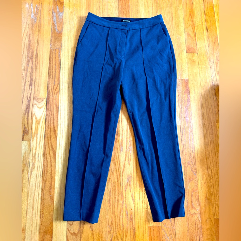 Dark blue ankle pants